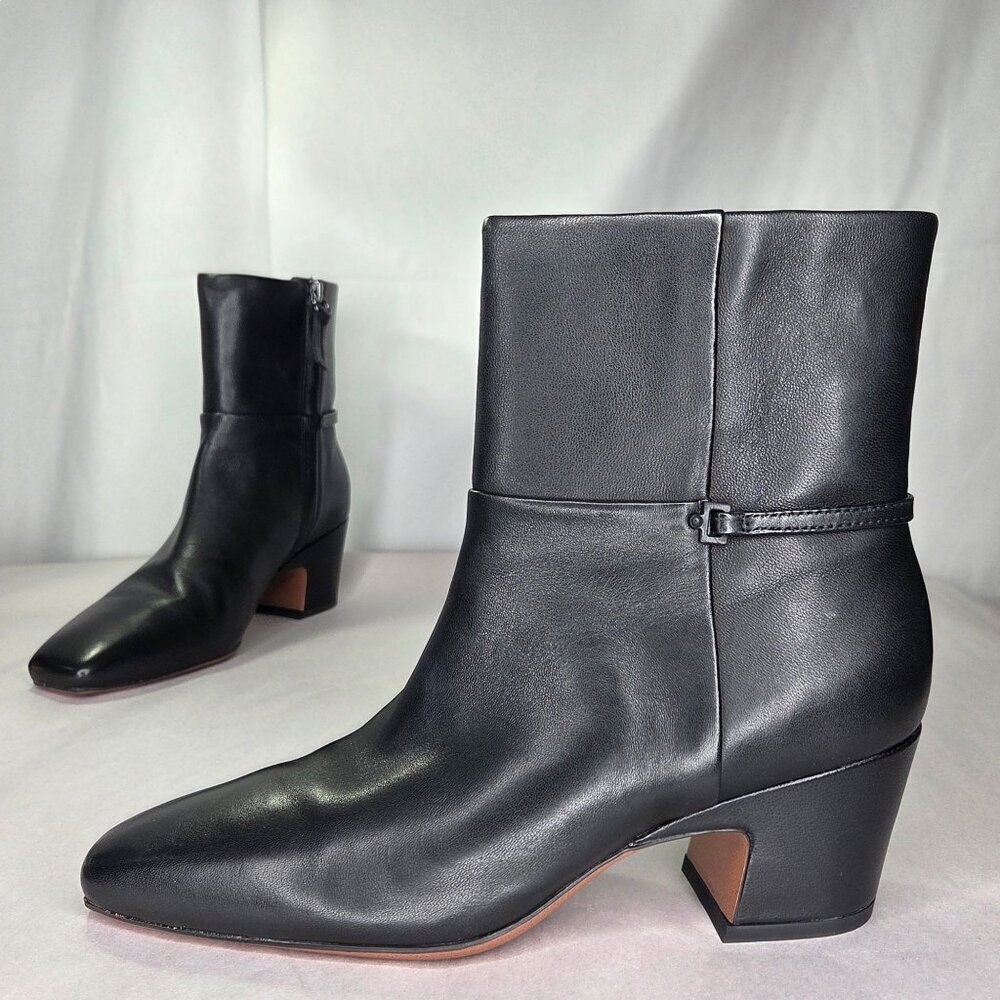 Franco Sarto Franco Saydie Ankle Boot (Black Leather)
